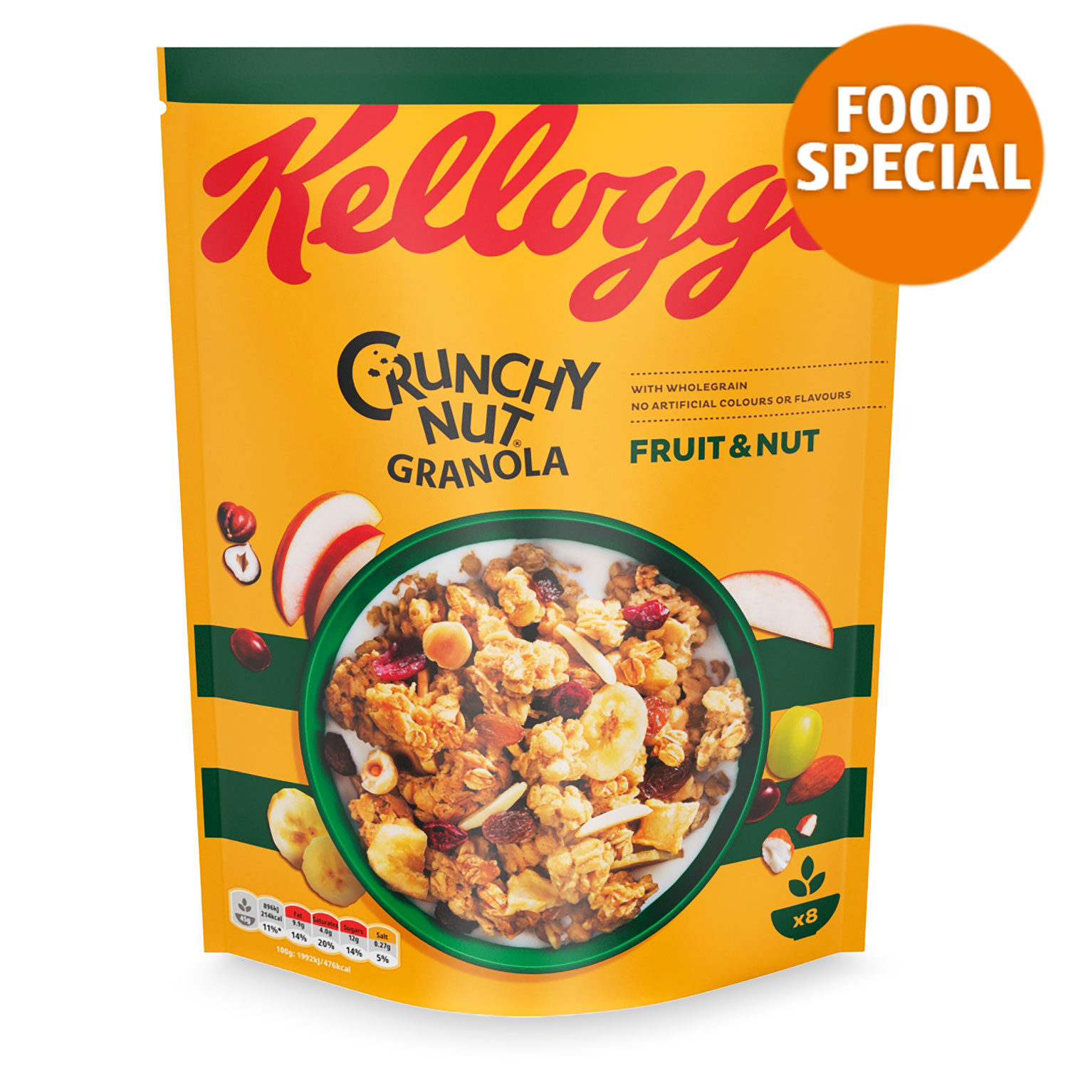 Kellogg's Crunchy Nut Fruit & Nut Breakfast Granola 380g